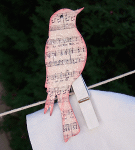 Clothes Pin Bird