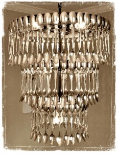 spoon chandelier