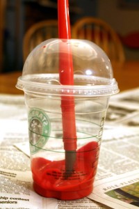 starbucks paint cup