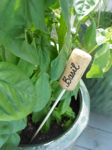 Wine Cork Garden Marker