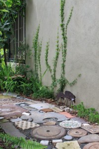 upcycled garden path