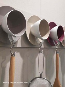 cup and saucer kitchen hanger